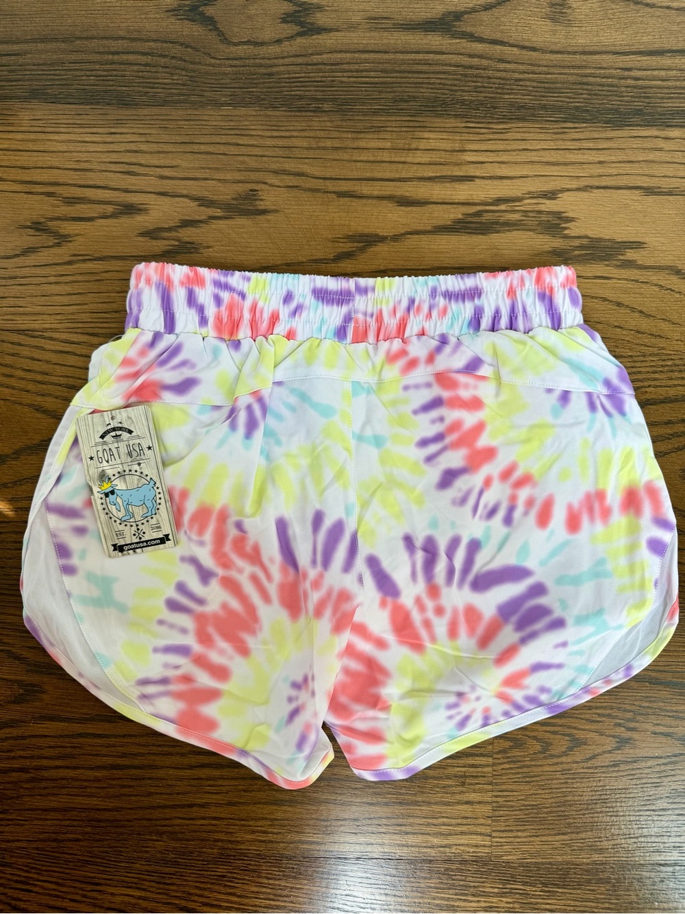Goat USA Girls's Tie-Dye Athletic Shorts - Multi Pastel